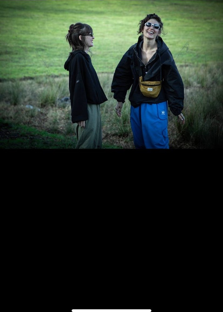 Feri and Maryam together outdoors at the end of summer